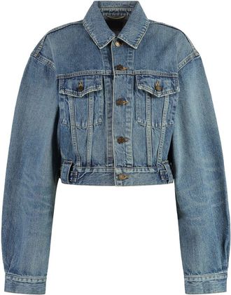Saint Laurent 1980s denim jack - Blauw
