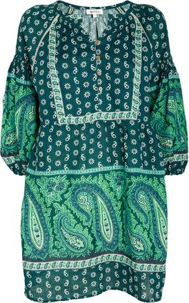 Boteh Linen Elba Mini Dress Size L