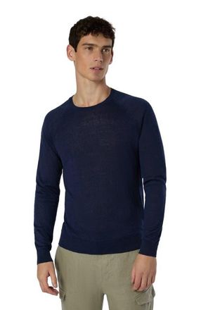 Onia Linen Raglan Sweater in Deep Navy at Nordstrom, Size X-Large