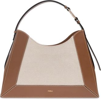 Furla Tassen, Dames, Beige, ONE Size, Leer, Baia Large Shopper Tas