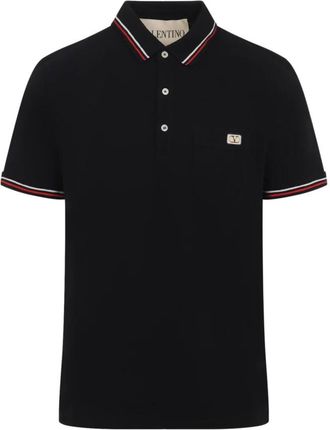 Valentino Polo Shirt - Heren - Polos - Zwart - L - Katoen - Tops