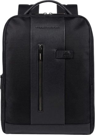 Piquadro Computer backpack 15-6 in fabric - Heren - Rugzakken - Zwart - ONE Size - Tassen