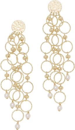 Ramy Brook Lila Beaded Chandelier Earrings in Gold at Nordstrom, Size No Size