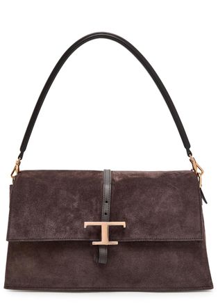 Tod's Suede Shoulder bag - Dark Brown - One Size