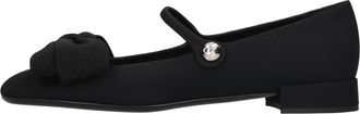 Valentino Garavani Stoffen ballerinas - Dames - Ballerinas - Zwart - 38 1/2 EU - Leer - Schoenen