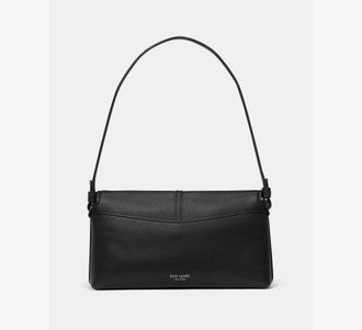 Kate Spade New York Womens Loop Small Shoulder Bag in Black | Pebble Leather