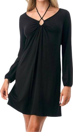 Vava Frances Halter Strap Dress In Black