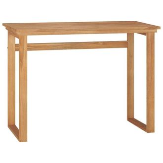 vidaXL Escritorio De Madera Maciza De Teca 100x45x75 Cm Vidaxl