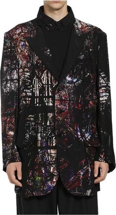 Yohji Yamamoto 0606 Printed Jkt - Heren - Blazers - Veelkleurig - L - Jassen