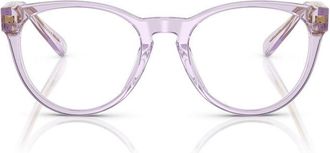 Versace Round Full Rim Eyeglasses - Pink