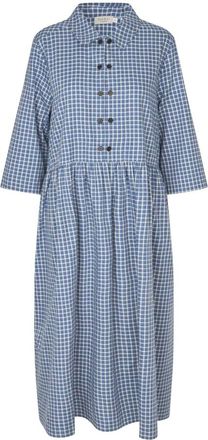 Masai Nolavyn Shirt Dress - Dames - Shirt Kleedjes - Blauw - XS - Katoen - Kleedjes