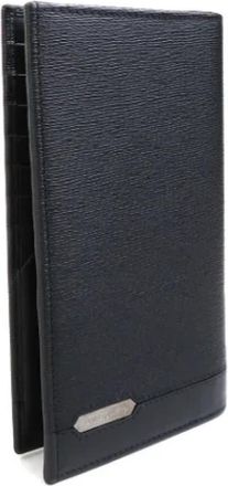 Bulgari Pre-owned Wallets, male, Black, Size: ONE SIZE Pre-owned Long bill wallet (bi-fold)