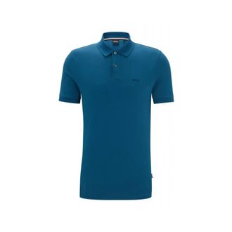 HUGO BOSS Tops, Dames, Blauw, S, Katoen, Pallas Polo Shirt