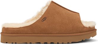 UGG Womens Slippers Greenport Chestnut Sheepskin Leather Sandal