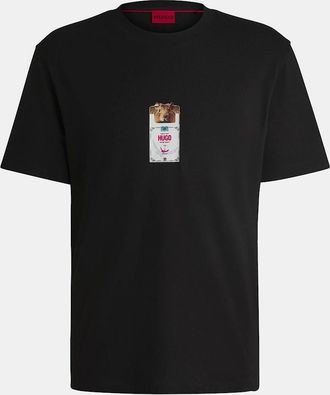 HUGO BOSS Mens Regular Fit Crew Neck T-Shirt - Black - Size: 34