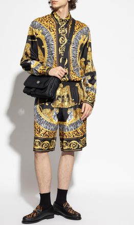 Versace Silk Shorts, Mens, Multicolour