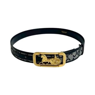 Celine Pre-owned Canvas Belt - female - Celine Vintage - Vintage Belts - Blue - ONE SIZE - Pre-owned