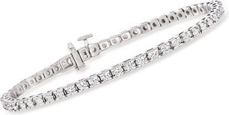 Ross-Simons Diamond Tennis Bracelet in Sterling Silver