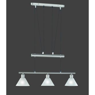Trio Suspensi&oacute;n 3 Luces Arriba Y Abajo Stamina N&iacute;quel L66 Cm Lighting
