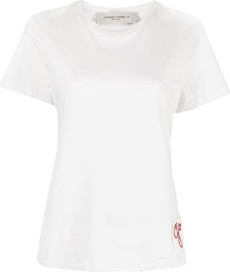 Golden Goose Golden WS Slim T-Shirt Distressed Cotton Jersey