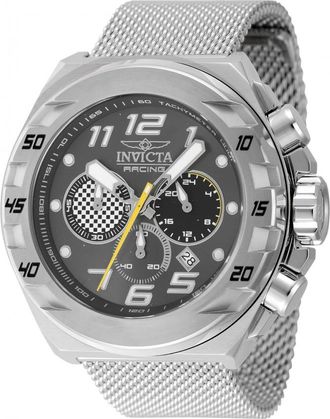 Invicta Racing Chronograph GMT Quartz Gunmetal Dial Mens Watch 47201