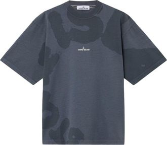 Stone Island ALL OVER TONAL LOGO T SHIRT Size: XXL, colour: GREY