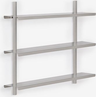 Sklum Estanter&iacute;a De Pared En Acero Inoxidable Eralia Sklum &x2194&xfe0e 90 Cm
