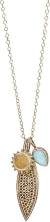 Anna Beck Womens Balance Necklace In Gold
