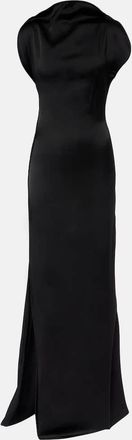 Victoria Beckham Abito lungo in crêpe di raso