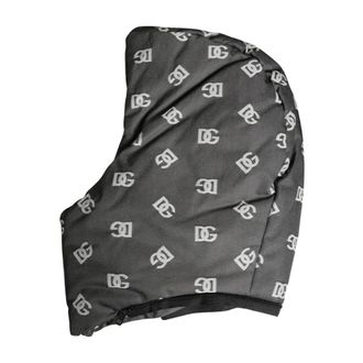 Dolce & Gabbana Hats, male, Black, Size: ONE SIZE All-Over Logo Print Hood