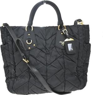 Prada Pre-owned Vintage Nylon Handtas - Dames - Vintage Handtas - Zwart - ONE Size - Nylon - Vintage