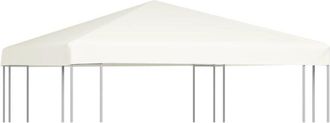 vidaXL Vidaxl - Copertura Superiore per Gazebo 310 g/m&sup2; 3x3 m Bianco Crema