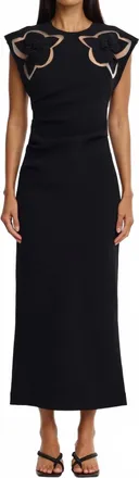 Acler Womens Koda Midi Dress In Black