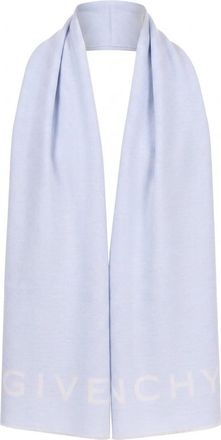 Givenchy Blue Wool Womens Scarf