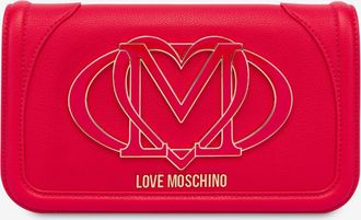 Love Moschino Smart Daily Bag con maxi logo - Rosso