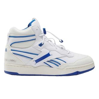 Reebok Heren Milk BB 4000 leren hoge sneakers (Wit/Krijt)