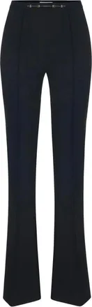 Elisabetta Franchi Broeken, Dames, Zwart, M, Slim Fit Boot-cut Broek