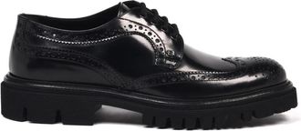 Baldinini Derby Schoen - Heren - Nette schoenen - Zwart - 46 EU - Leer - Schoenen