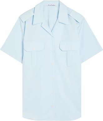 Acne Studios Cotton-poplin Shirt - Light Blue - 38 (UK10 / S)