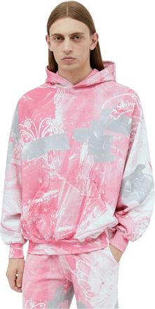 Praying Garbage Hooded Sweatshirt - Heren - Hoodies - Roze - XL - Katoen - Hoodies & sweatvesten