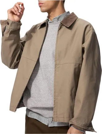 Uniqlo Zip-Up Short Blouson Brown 478230-34