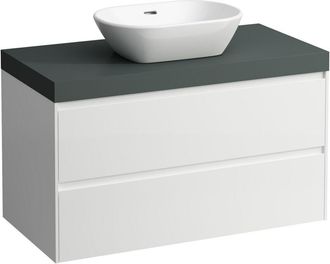 Laufen Laufen - Lani Lavabo Sobre Encimera Gris Tr&aacute;fico Incl. Mueble Bajo