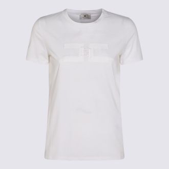 Elisabetta Franchi White Cotton T-Shirt