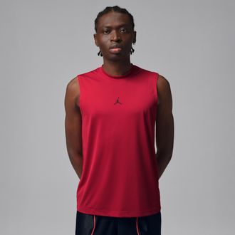 Nike Jordan Mens Jordan Sport Essentials Dri-FIT Sleeveless Top in Red | IF0889-687