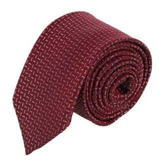 Trafalgar Store Baldwin Metallic Dash Silk Business Necktie in Red at Nordstrom