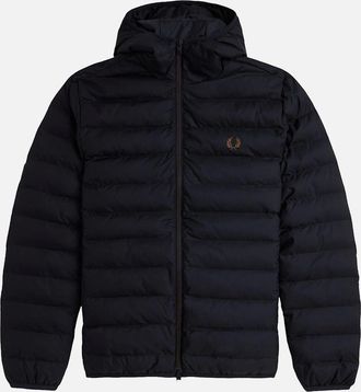 Fred Perry Mens Fred Perry Hooded Insulated Padded Jacket Black - Size: 38/Regular