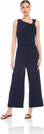 Fifteen Twenty Becca Cropped Jumpsuit In Navy