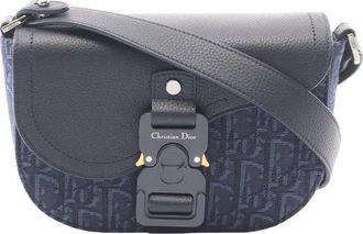 Dior Pre-owned Dior Mini Oblique Canvas Saddle Buckle Messenger Bag Unisex B44F3YK4DWQDVBB5