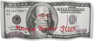 Arte Dal Mondo Adm - Print on Aluminum money Never Sleeps
