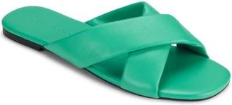 Yosi Samra Delancey Slide Sandal in Teal at Nordstrom, Size 10